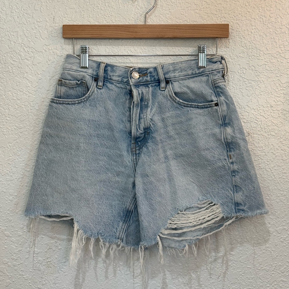 PacSun High Rise Relaxed Denim Shorts Size 26